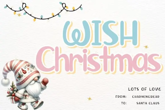 Wish Christmas Font