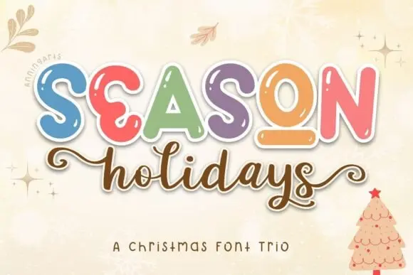 Season Holidays Trio Font