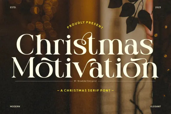 Christmas Motivation Font