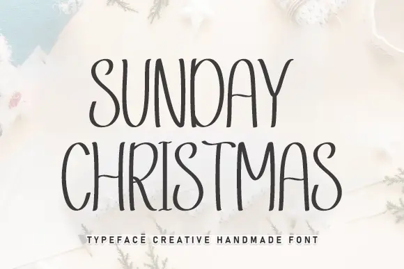 Sunday Christmas Font