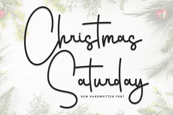 Christmas Saturday Font