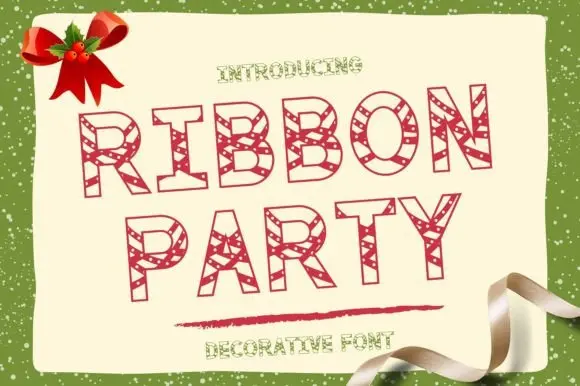 Ribbon Party Font