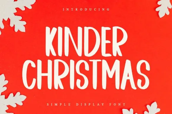 Kinder Christmas Font