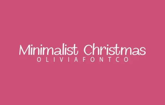 Minimalist Christmas Font