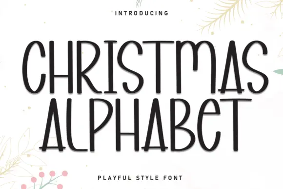 Christmas Alphabet Font