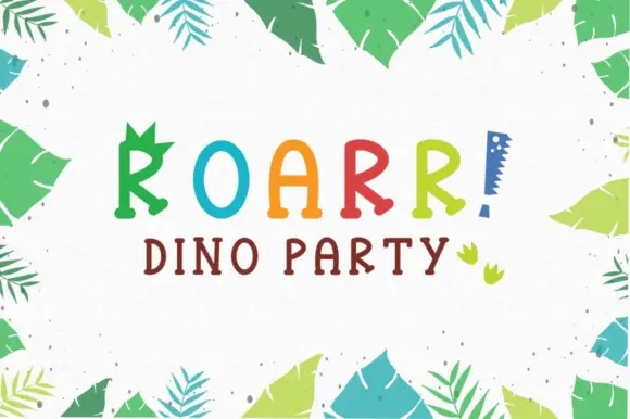 Roarr! Dino Party Font