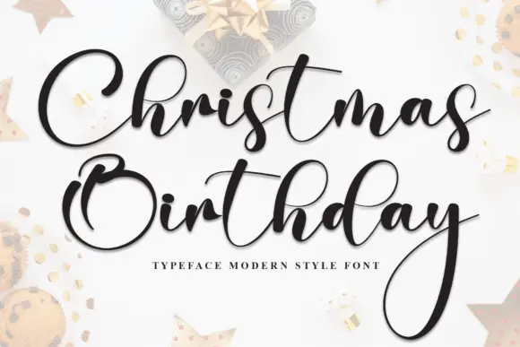 Christmas Birthday Font