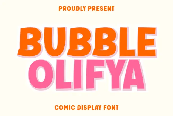 Bubble Olifya Font
