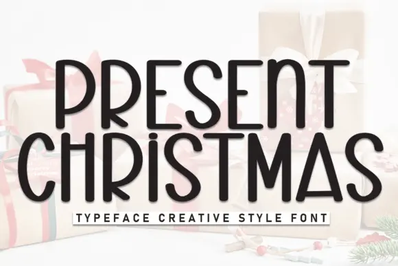 Present Christmas Font