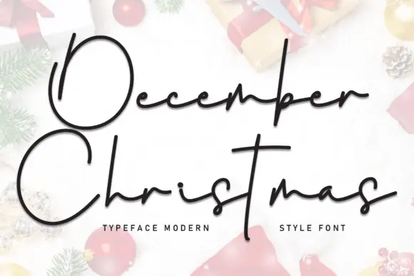December Christmas Font