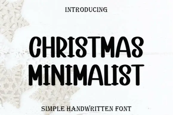 Christmas Minimalist Font