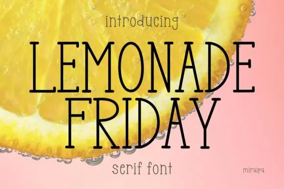 Lemonade Friday Font