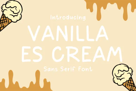 Vanilla Es Cream Font