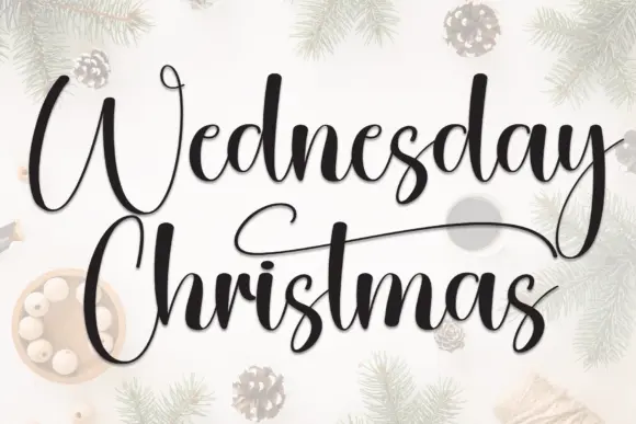 Wednesday Christmas Font