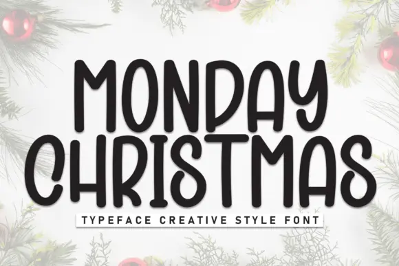 Monday Christmas Font