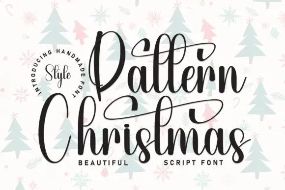 Pattern Christmas Font