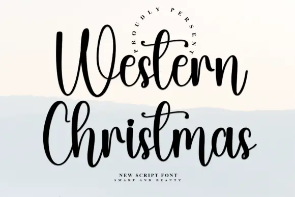 Western Christmas Font