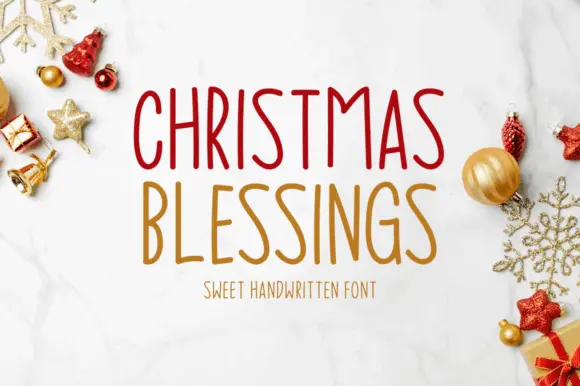 Christmas Blessings Font