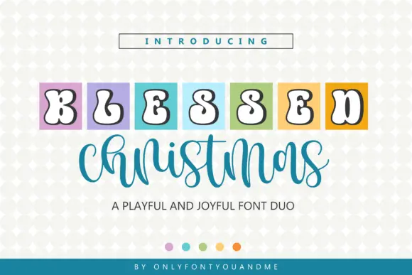 Blessed Christmas Duo Font