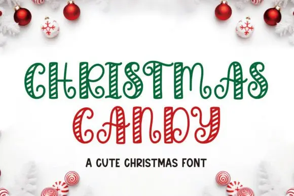 Christmas Candy Font