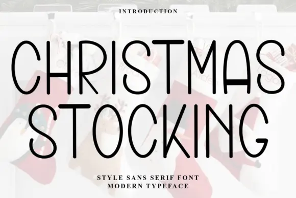 Christmas Stocking Font