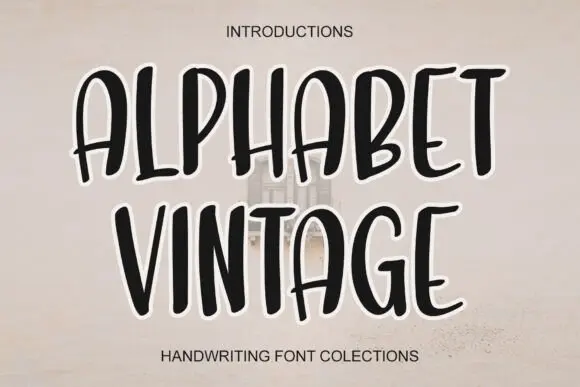 Alphabet Vintage Font