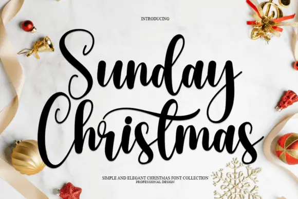 Sunday Christmas Font