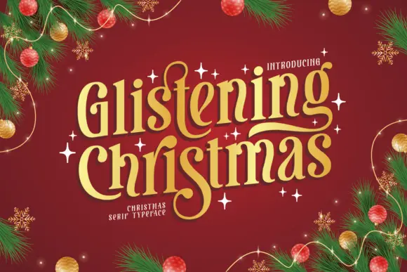 Glistening Christmas Font