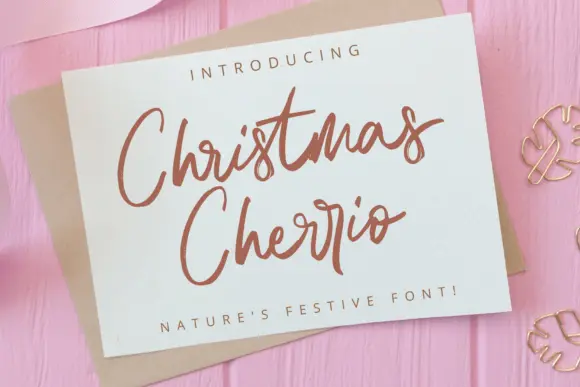 Christmas Cherrio Font