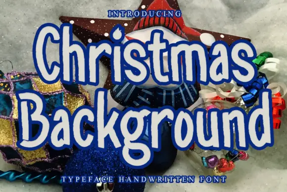 Christmas Background Font
