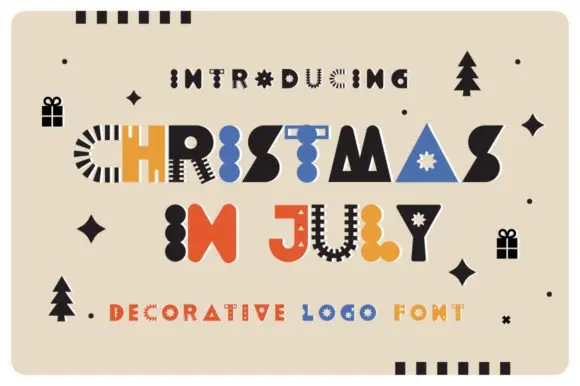 Christmas in July Font