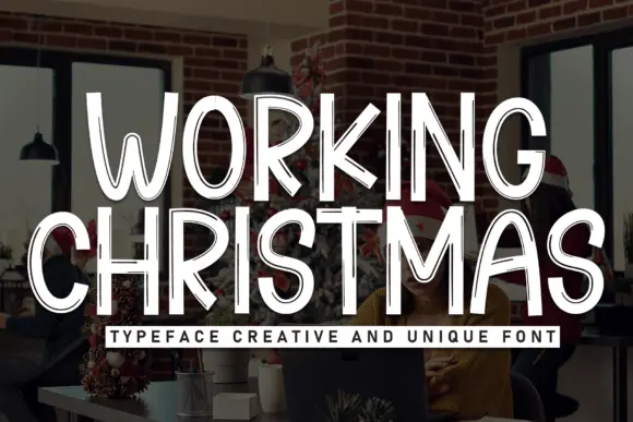 Working Christmas Font
