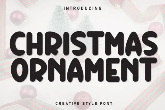 Christmas Ornament Font