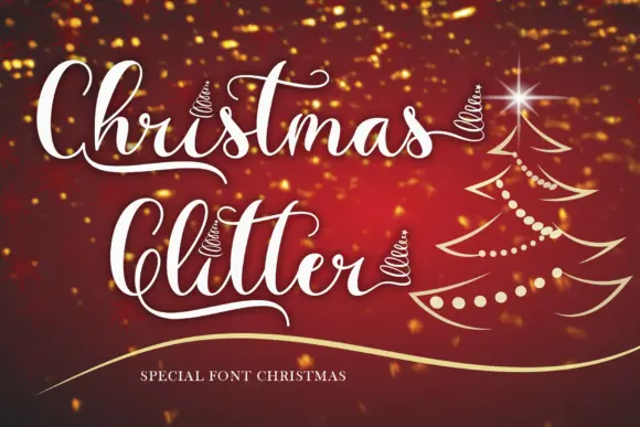 Christmas Glitter Font