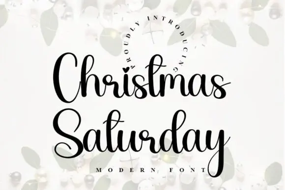 Christmas Saturday Font