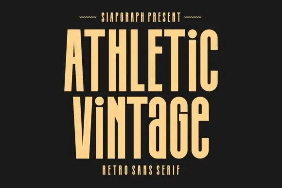 Athletic Vintage Font