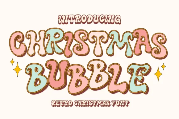 Christmas Bubble Font