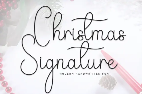 Christmas Signature Font