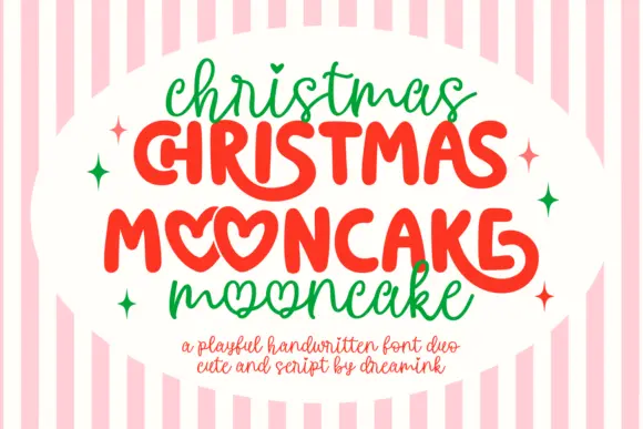 Christmas Mooncake Font