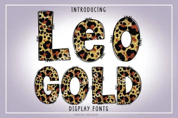 Leopard Gold Font