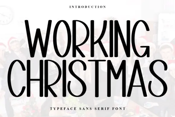 Working Christmas Font