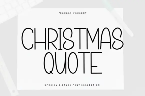 Christmas Quote Font