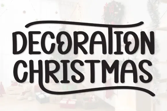 Decoration Christmas Font