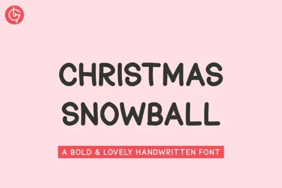 Christmas Snowball Font