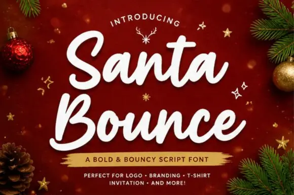 Santa Bounce Font