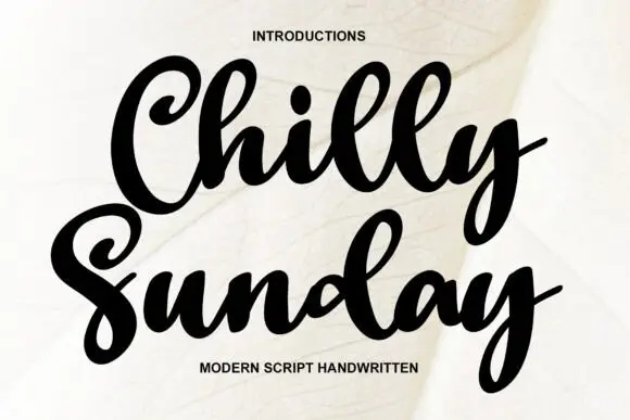 Chilly Sunday Font