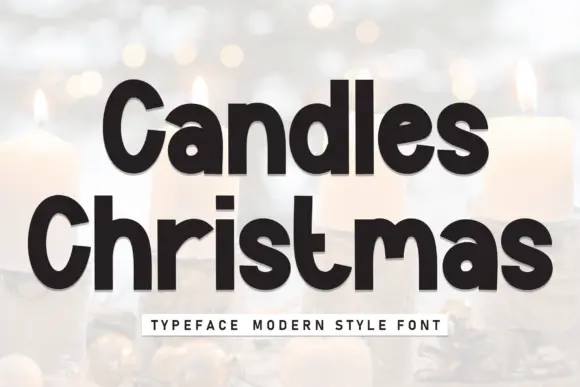 Candles Christmas Font
