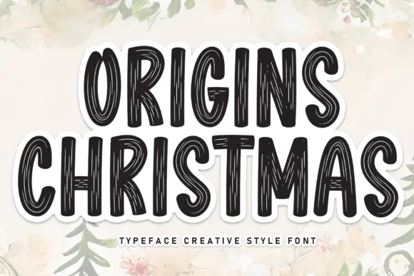 Origins Christmas Font