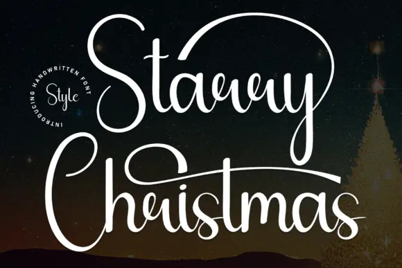 Starry Christmas Font