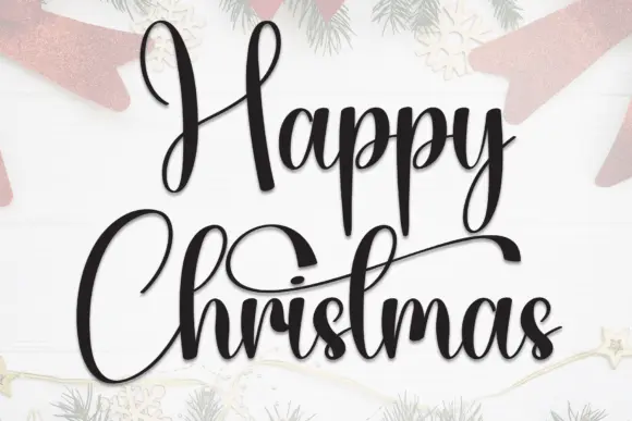 Happy Christmas Font